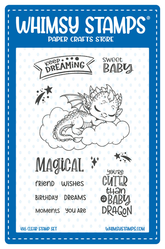 *NEW Dragon Baby Clear Stamps - Whimsy Stamps