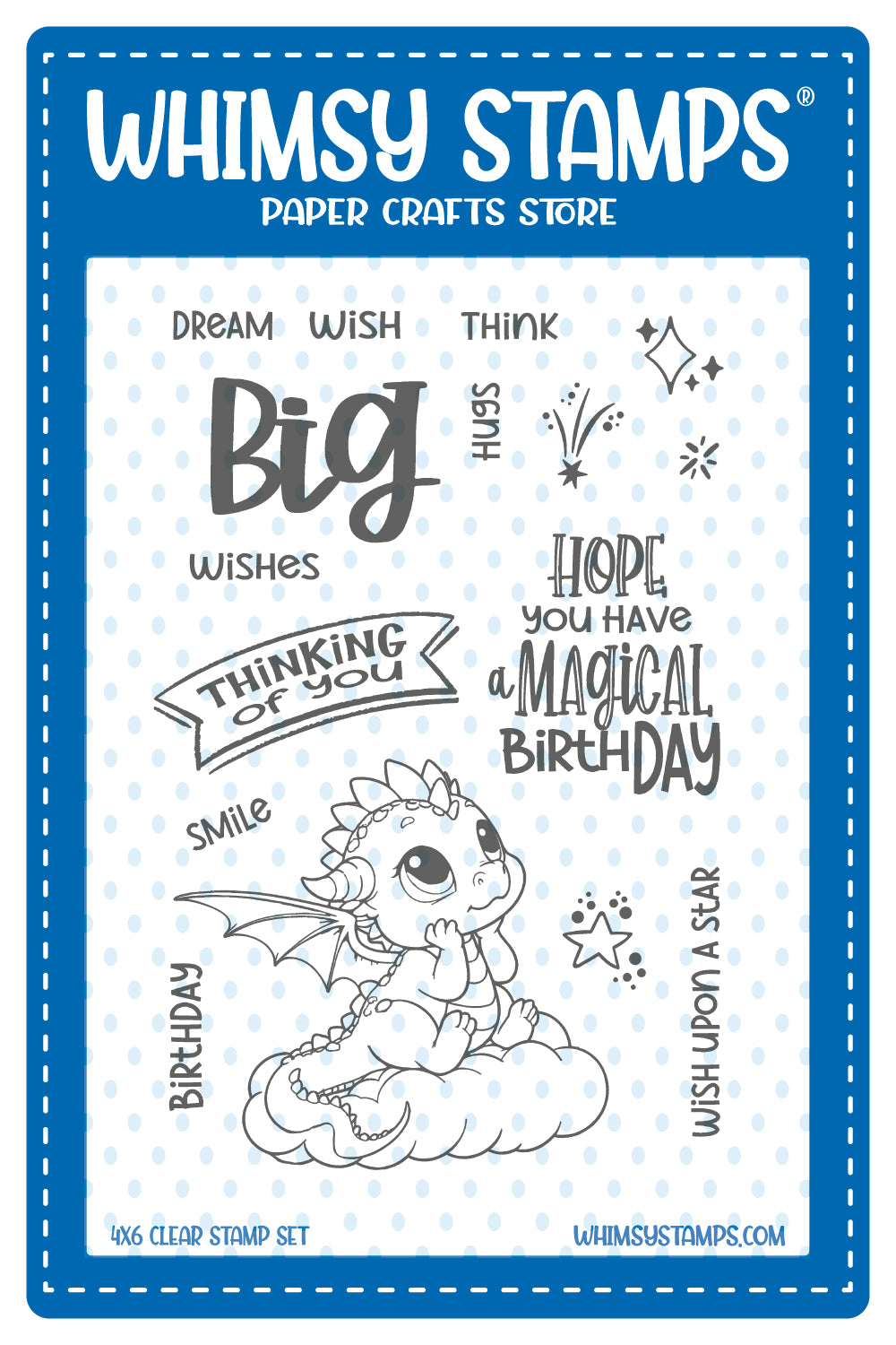 *NEW Dragon Dreams Clear Stamps - Whimsy Stamps
