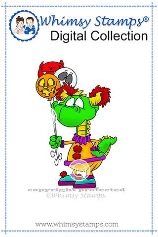 Dudley Clown - Digital Stamp - Whimsy Stamps