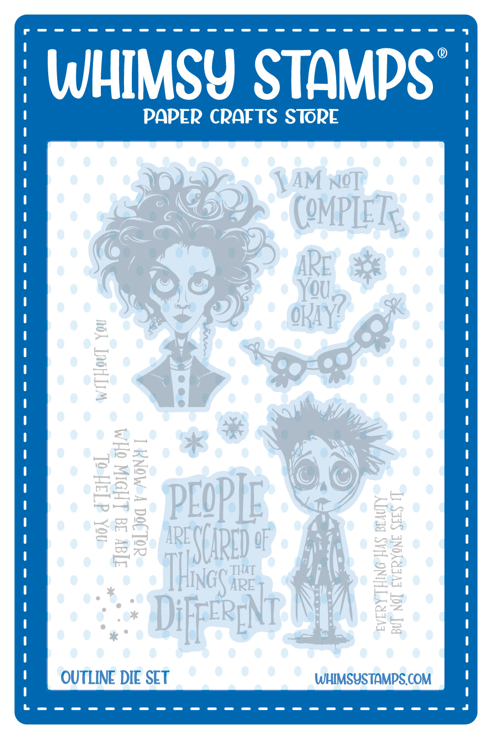 *NEW Edward Outline Die Set - Whimsy Stamps