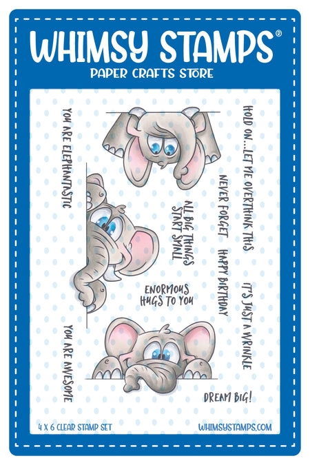 **NEW Elephantastic Clear Stamps - Whimsy Stamps