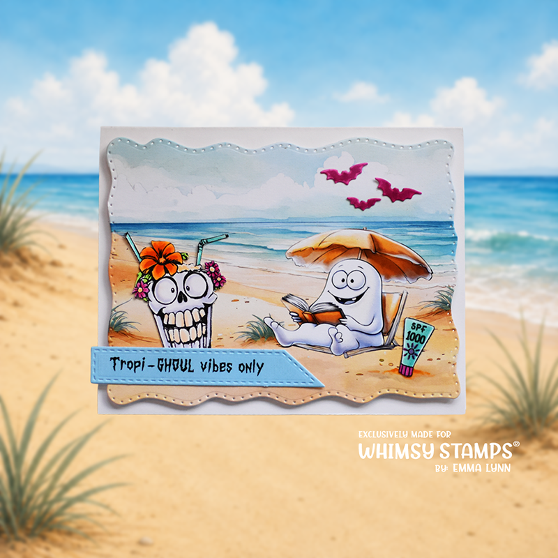 Summerween Scream Clear Stamps - Whimsy Stamps