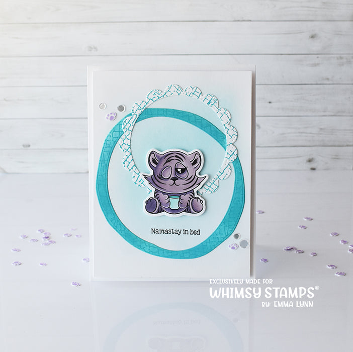 *NEW Tabby Tigers Too Clear Stamps - Whimsy Stamps