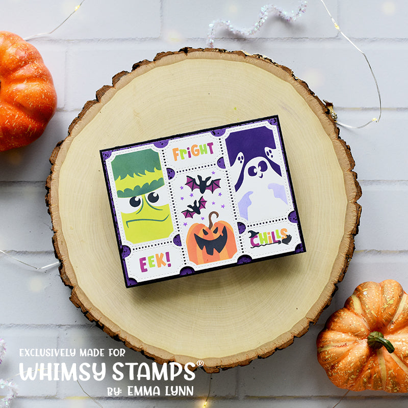 *NEW Terrific Tickets Halloween Layering Stencil - Whimsy Stamps