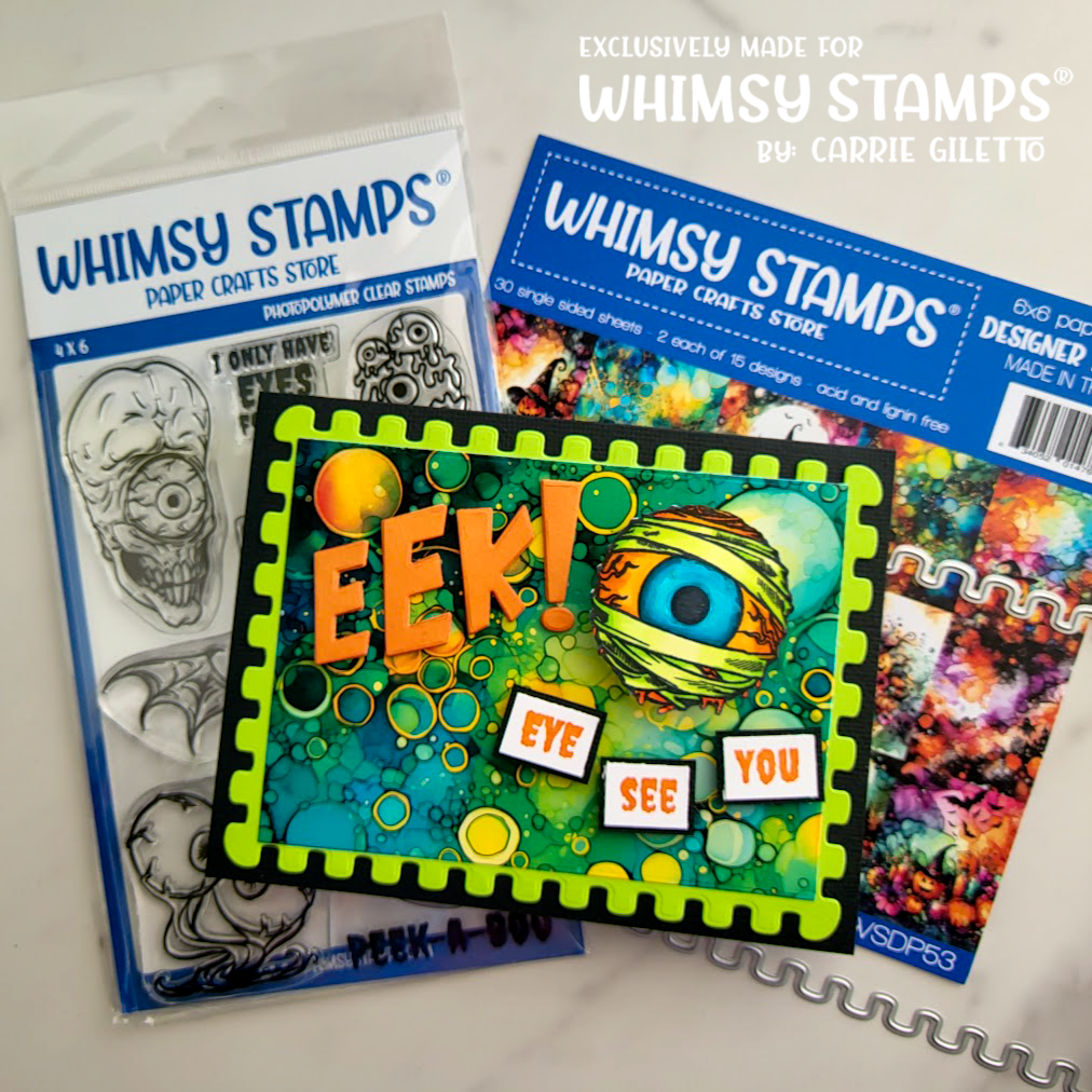 6x6 Paper Pack - Halloween Inks - Whimsy Stamps