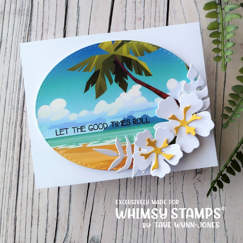 **NEW Slimline Paper Pack - Just Beachy - Whimsy Stamps