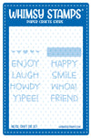 **NEW Fun with Words 1 Die Set - Whimsy Stamps