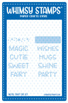 **NEW Fun with Words 2 Die Set - Whimsy Stamps