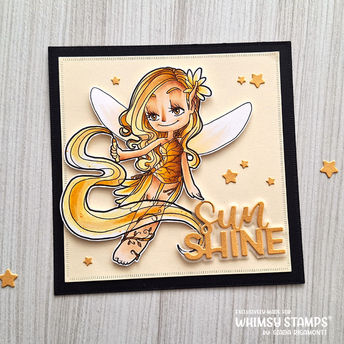 Rainbow Fairy - Digital Stamp - Whimsy Stamps