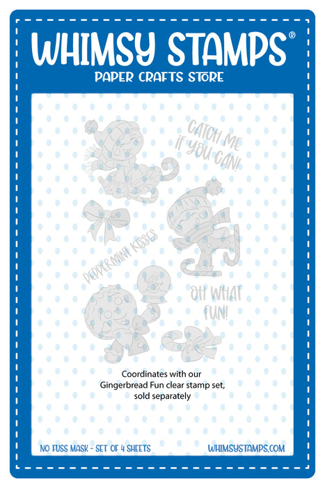 **NEW Gingerbread Fun - NoFuss Masks - Whimsy Stamps