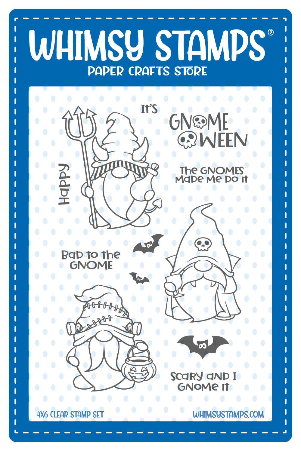 *NEW GnomeOween Clear Stamps - Whimsy Stamps