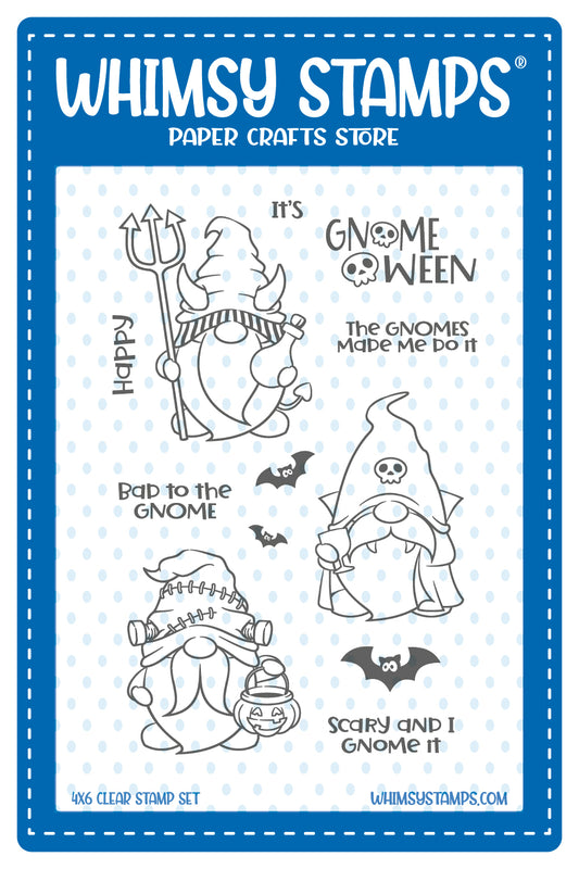 *NEW GnomeOween Clear Stamps - Whimsy Stamps