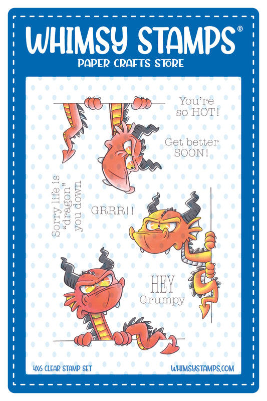 **NEW Grumpy Dragons Clear Stamps