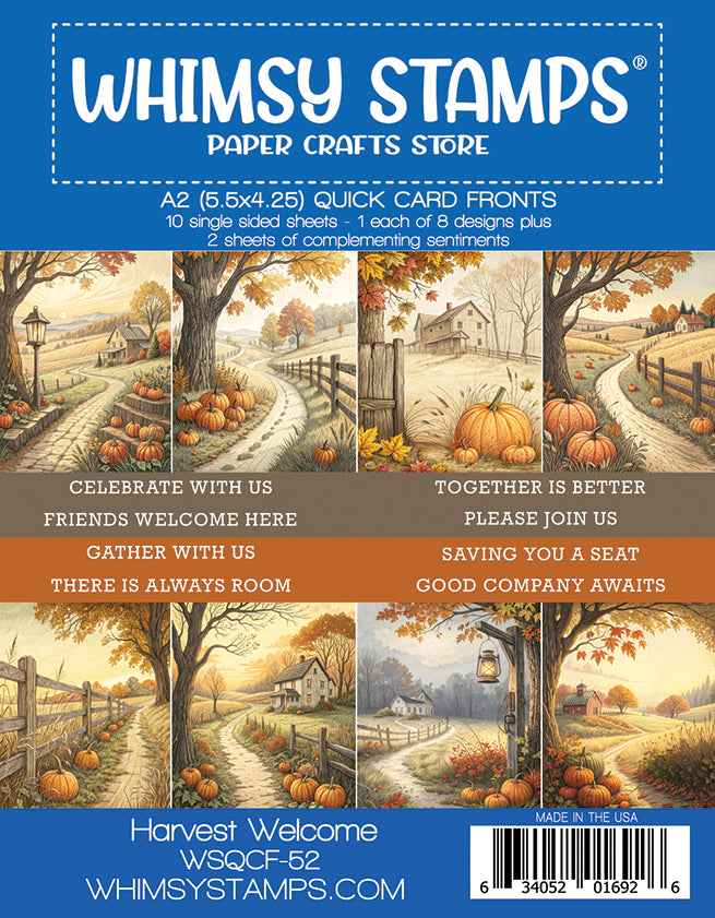 Quick Card Fronts - Harvest Welcome
