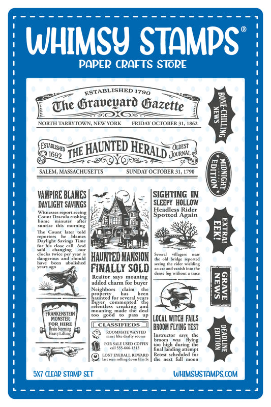 Haunted Herald Clear Stamps