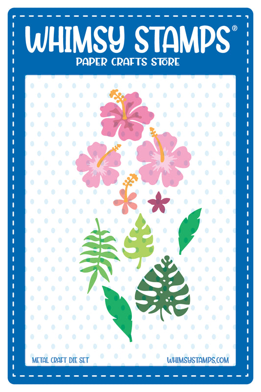 Hibiscus Flower Die Set - Whimsy Stamps