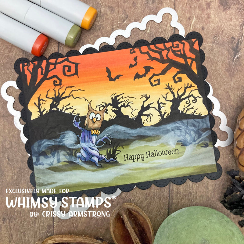 Ghost Party Clear Stamps - Whimsy Stamps