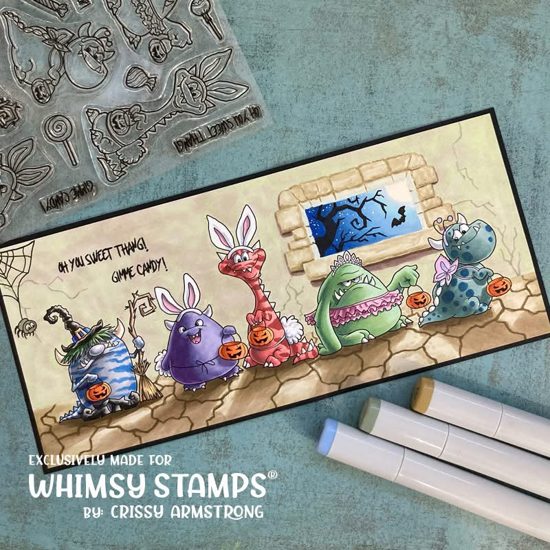 Monster Halloween Clear Stamps - Whimsy Stamps