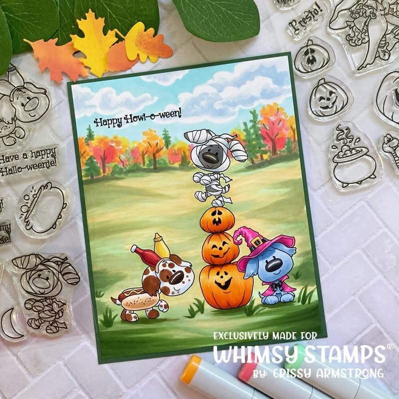 Doggies Halloween Clear Stamps - Whimsy Stamps