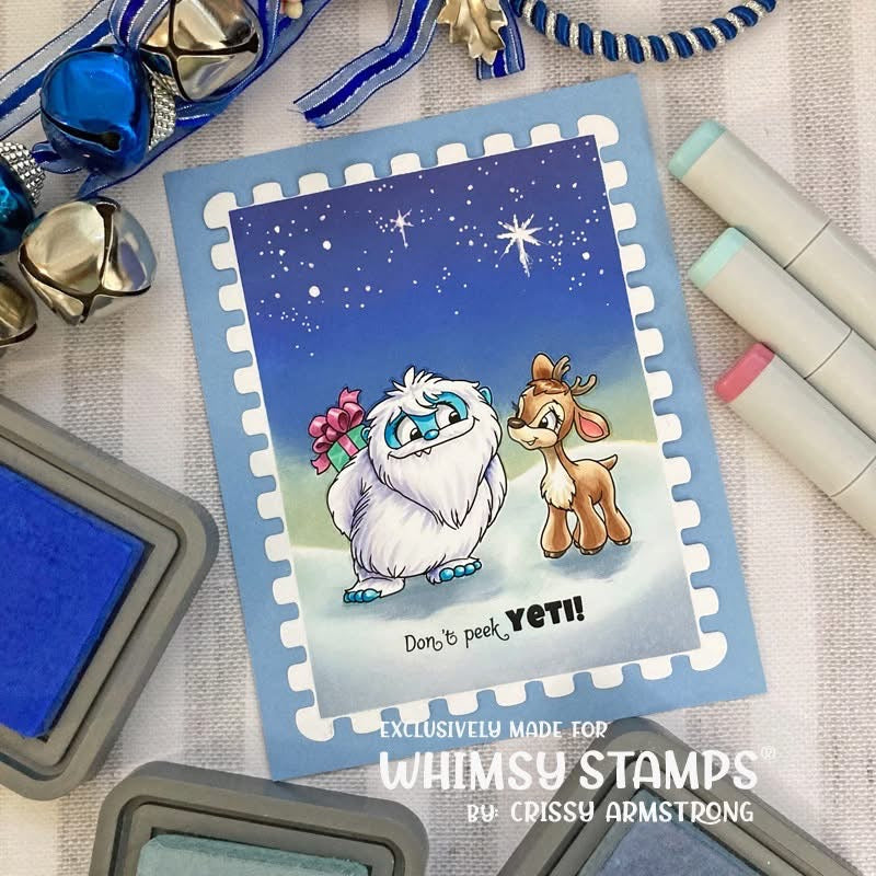 Don't Peek Yeti Clear Stamps