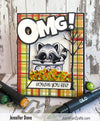 Raccoon How've You Bin Clear Stamps - Whimsy Stamps