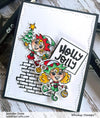 Holly Jolly Elves Clear Stamps - Whimsy Stamps