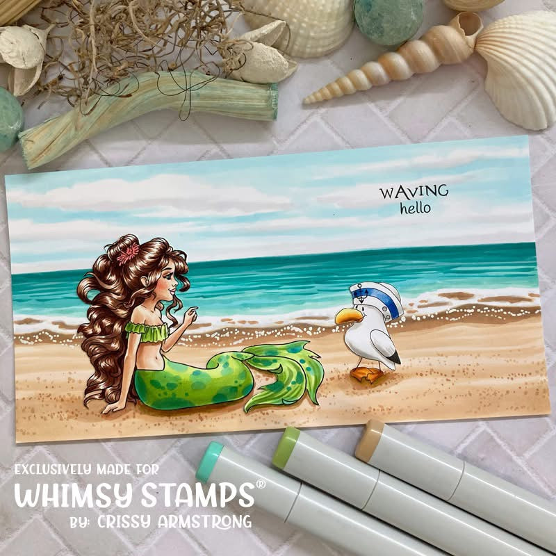 Mermaid Whispers NoFuss Masks - Whimsy Stamps