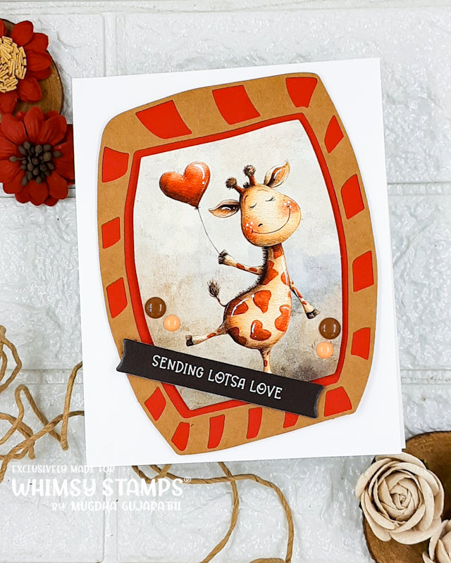 *NEW Quick Card Fronts - Heartfelt Giraffes 1