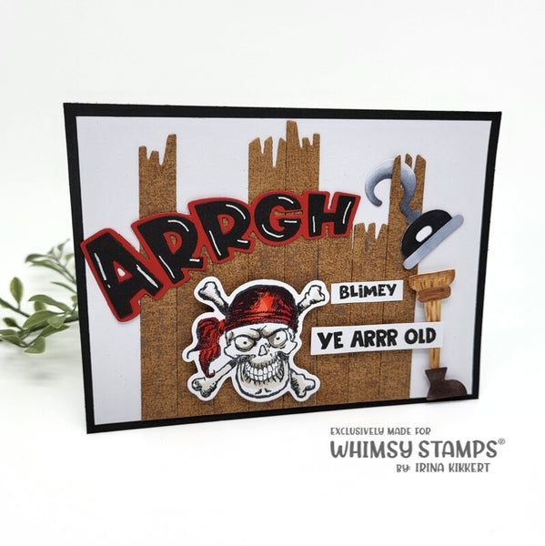 **NEW Blimey Pirates Clear Stamps - Whimsy Stamps