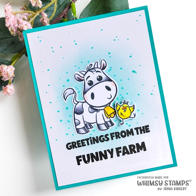 **NEW Barnyard Animals Clear Stamps - Whimsy Stamps