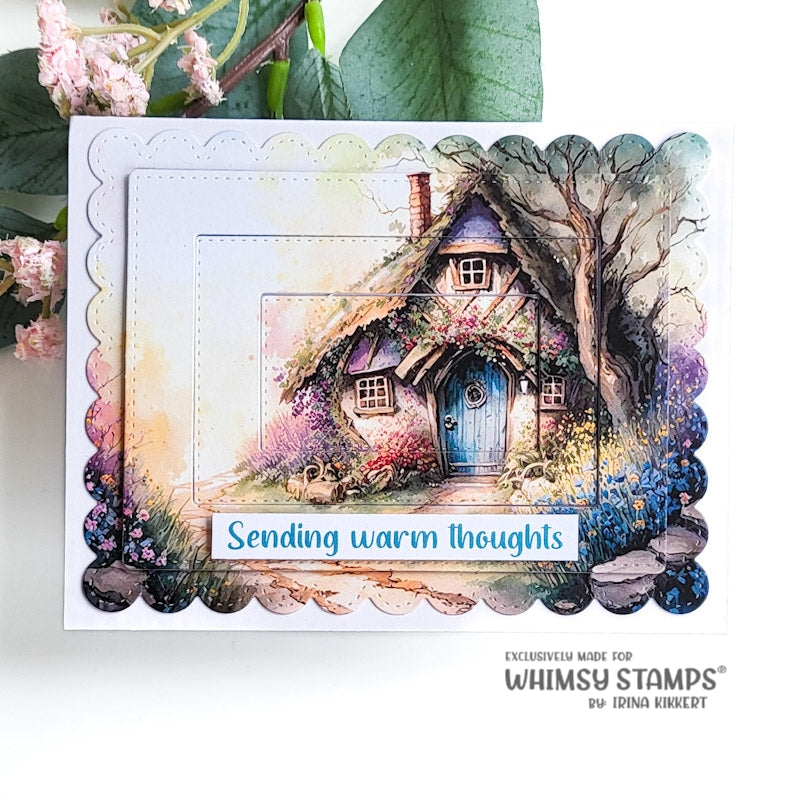 **NEW Quick Card Fronts - Enchanted Cottage 2 - Whimsy Stamps