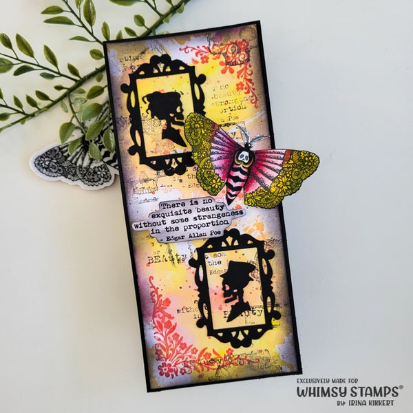 **NEW Exquisite Beauty Rubber Cling Stamp - Whimsy Stamps