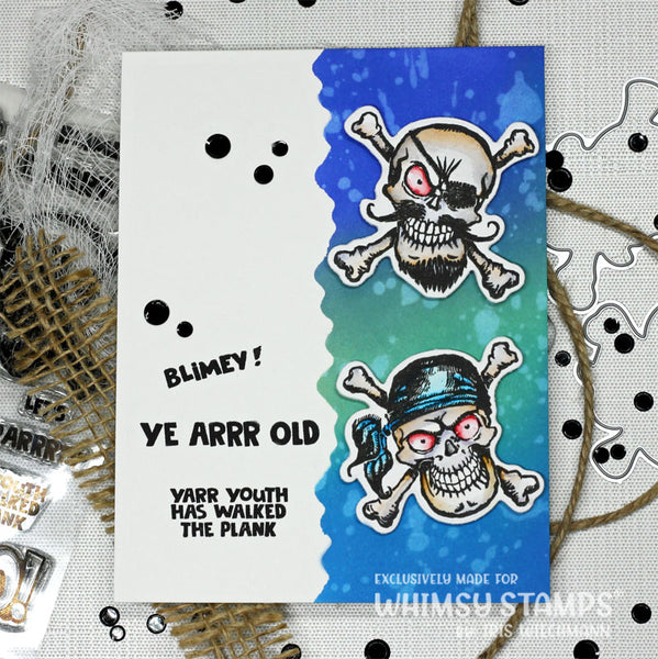 **NEW Blimey Pirates Outline Die Set - Whimsy Stamps
