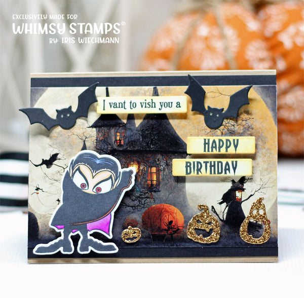 *NEW Slimline Paper Pack - Nightmares - Whimsy Stamps