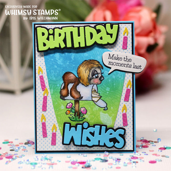 *NEW Birthday Wishes Word and Shadow Die Set