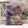 **NEW Exquisite Lace Rubber Cling Stamp - Whimsy Stamps
