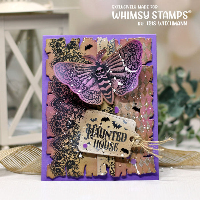 **NEW Exquisite Beauty Rubber Cling Stamp - Whimsy Stamps
