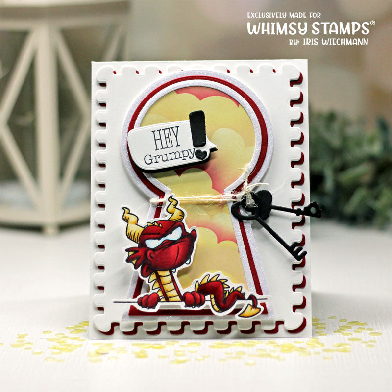 Grumpy Dragons Clear Stamps - Whimsy Stamps