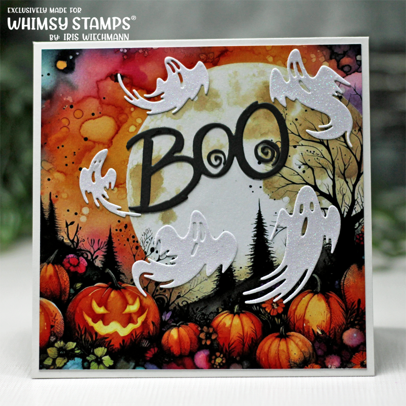 *NEW 6x6 Paper Pack - Halloween Inks - Whimsy Stamps