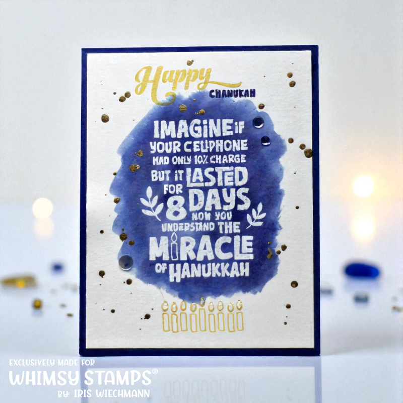 *NEW Hanukkah Miracle Clear Stamps - Whimsy Stamps