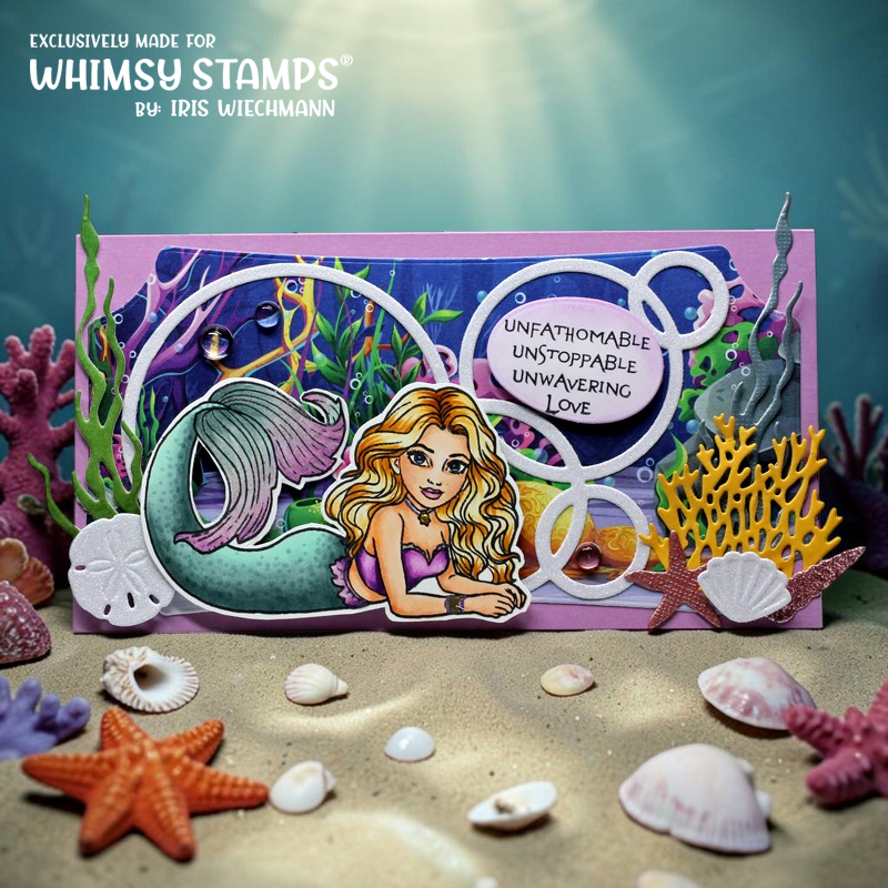 Mermaid Meditations Clear Stamps - Whimsy Stamps