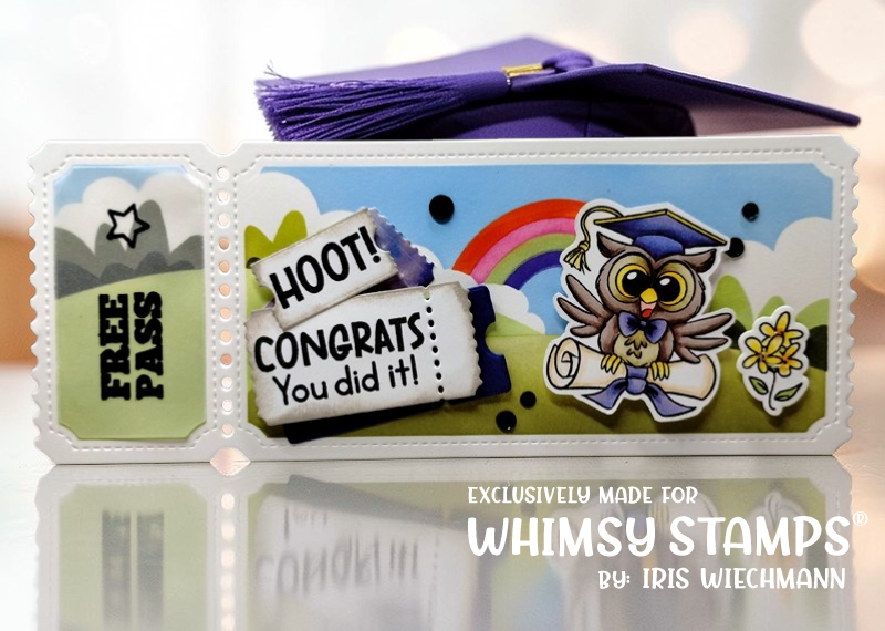 *NEW Owl Ways Reach for the Stars Clear Stamps - Whimsy Stamps