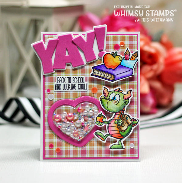*NEW Back to School Dragons Clear Stamps - Whimsy Stamps