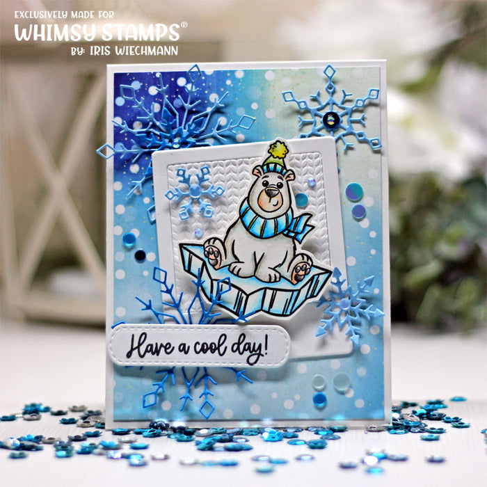 Polar Bear Birthday Clear Stamps - Whimsy Stamps