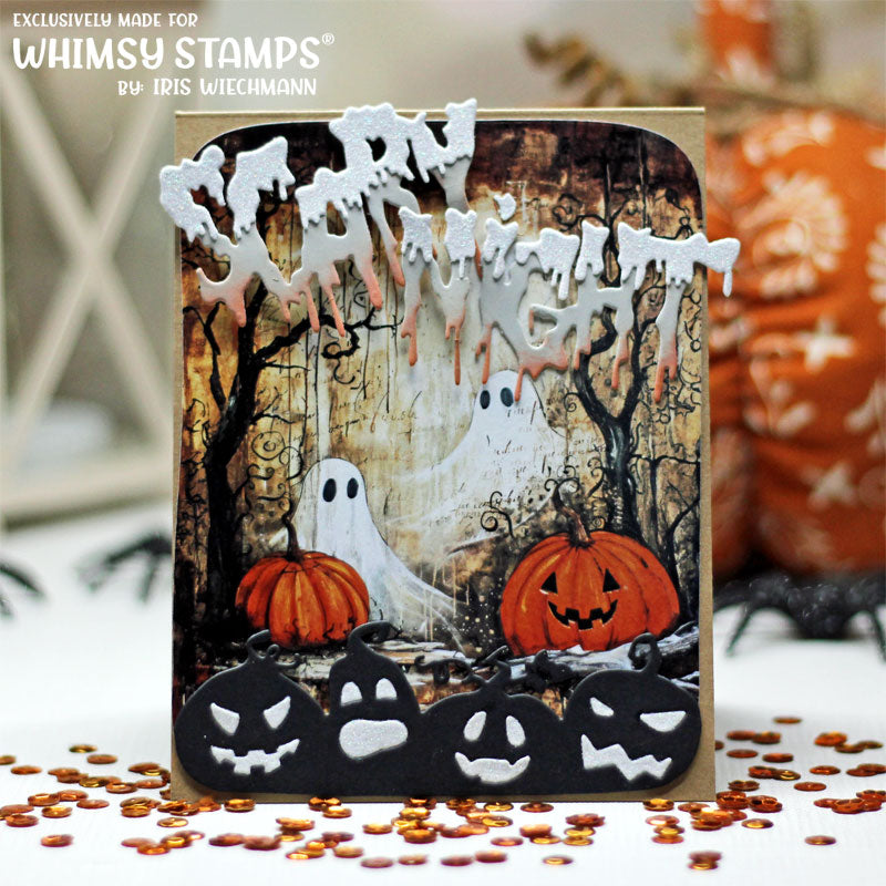 *NEW Quick Card Fronts - Grunge Ghosts