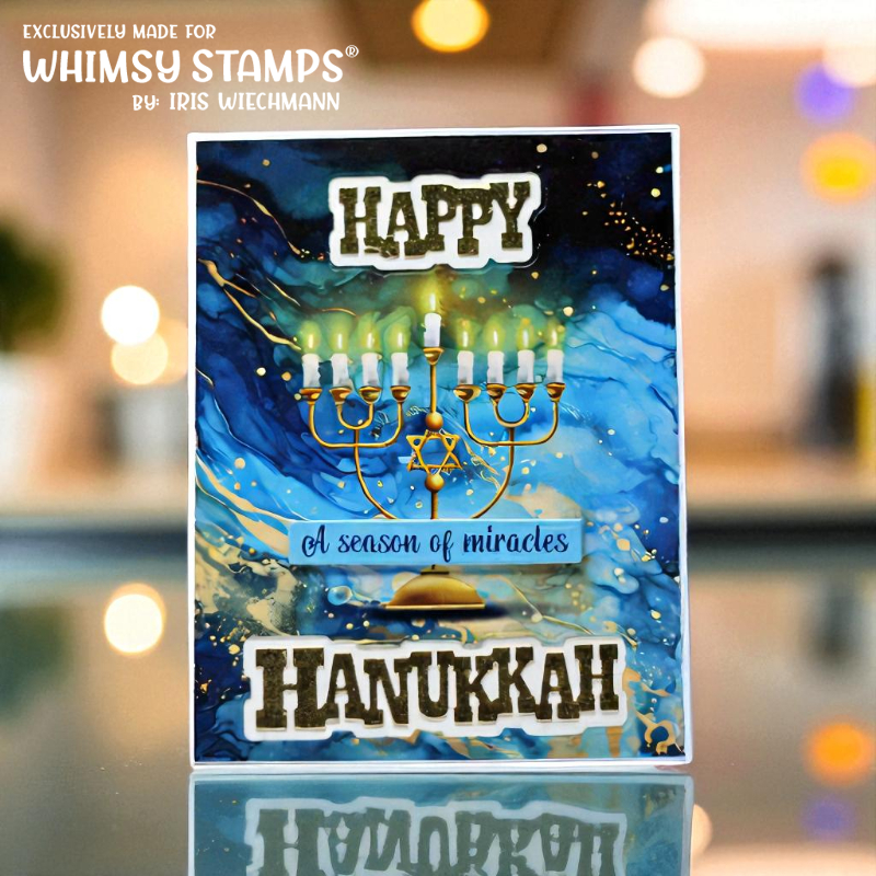 *NEW Happy Hanukkah Die Set - Whimsy Stamps