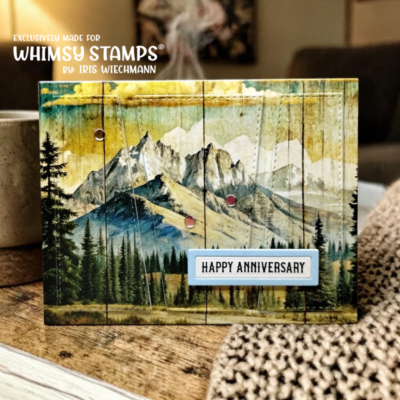 *NEW 6x6 Paper Pack - Rustic Mountain - Whimsy Stamps
