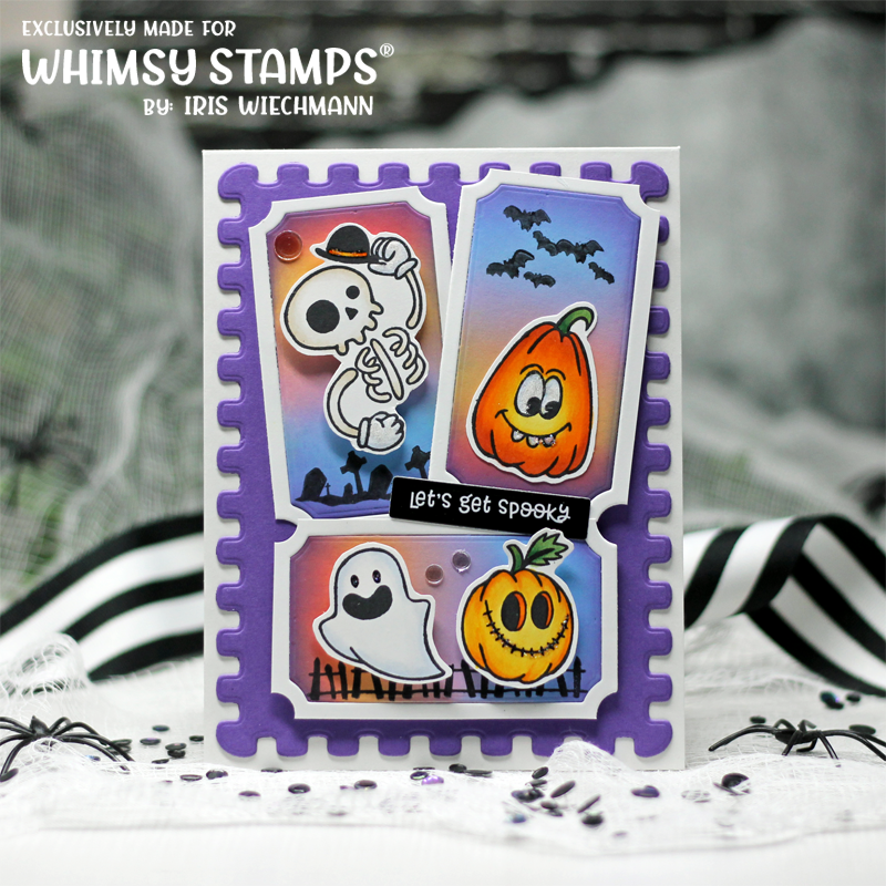 *NEW Halloween Bitty Borders Clear Stamps - Whimsy Stamps