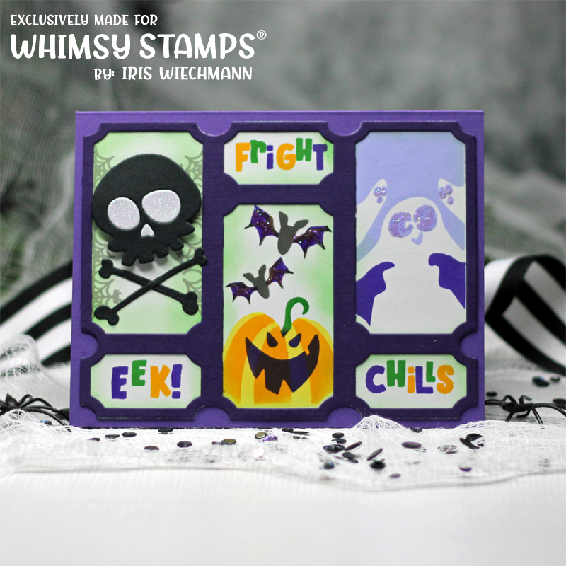 *NEW Terrific Tickets Halloween Layering Stencil - Whimsy Stamps