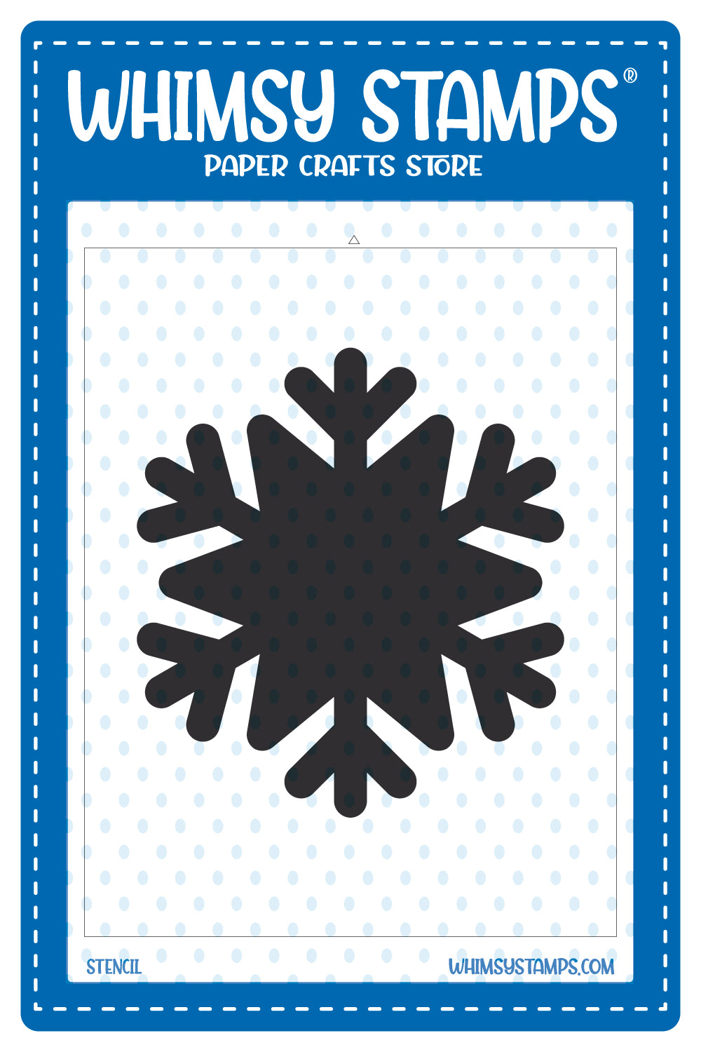 **NEW It's a Snowflake Mask Stencil - Whimsy Stamps